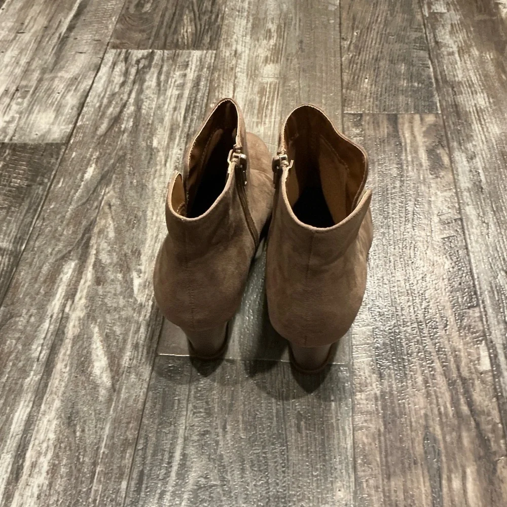Style & Co. Tan Wedge Ankle Boots Size 11